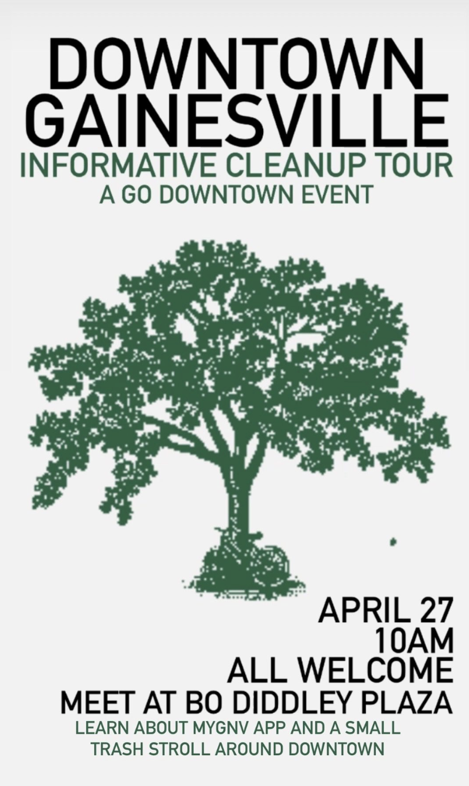downtown gainesville informative cleanup tour